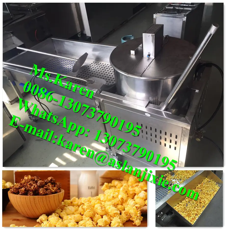 American ball popcorn making machine / industrial popcorn maker for sale / caramel popcorn maker machine