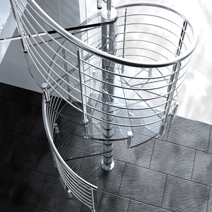 Escadas Espirais de Vidro para Uso em Sótão / Escada Helicoidal para Design Interno - Product Image 3