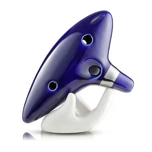 5 colori 12 fori Ocarina strumento ceramica Alto C Legend of Zelda Ocarina flauto strumento musicale blu