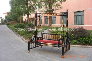Novo design fundido de alumínio nobre móveis pátio balanço cadeira conjunto de balanço ao ar livre - Product Image 4