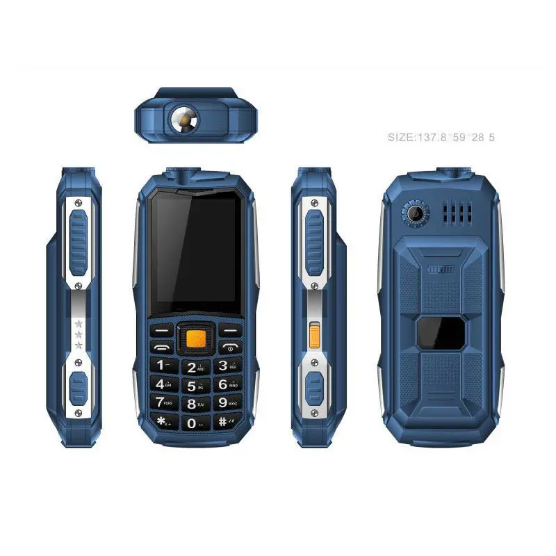 Hoge Kwaliteit Grote Torch Bar Telefoon Met 13800Mah 2.6Inch Model C9