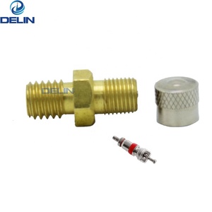 Vanne Schrader en laiton, pour suspension et amortisseur, filetage M8 * 1.25