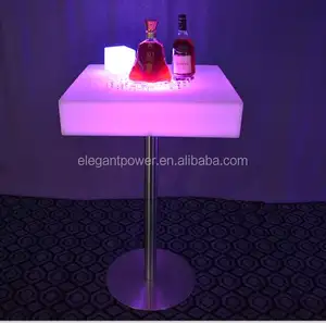 Mobiliário iluminado de barra led para clube e bar