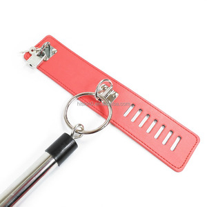 2 вида цветов BDSM ролевые игры в Slave заключенный не подлежит снятию Орел Бар комплект кожаный бондаж наручники с воротником на молнии - Product Image 5