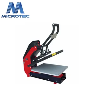 Microtec-máquina de prensado en caliente para camisetas, apertura automática Simple, barata