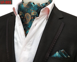 Di lusso <span class=keywords><strong>da</strong></span> <span class=keywords><strong>uomo</strong></span> Vintage Paisley anacardi cravatta <span class=keywords><strong>da</strong></span> sposa formale merluzzo Scrunch auto britannico <span class=keywords><strong>uomo</strong></span> in seta morbido collo cravatta Ascot Set - Product Image 2