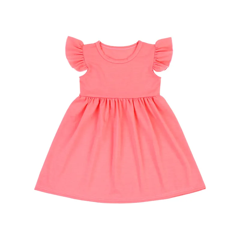 Yihong 새로운 스타일 사랑스러운 핑크 a 라인 Plicate 공주 드레스 아기