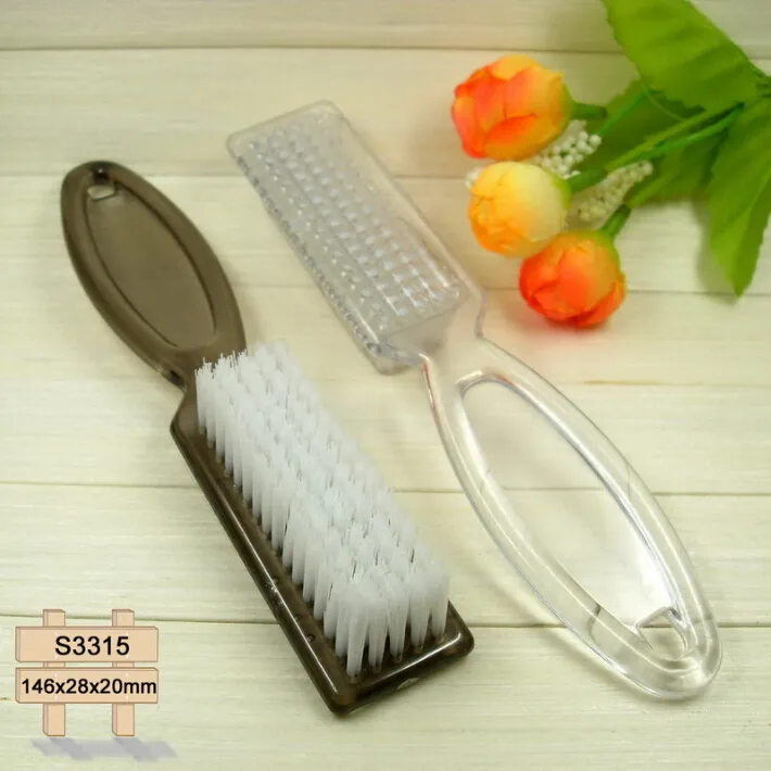 Professional Nail Salon Pedicure Manicure Tools Nail Dust Cleaning Plastic Cute Nail Brush