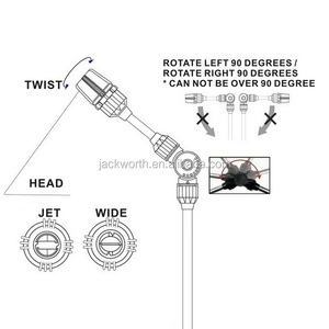 Lanza de Chorro de Agua Ajustable Flexible de Aluminio Metálico Jack Worth para Lavadora a Presión - Product Image 4