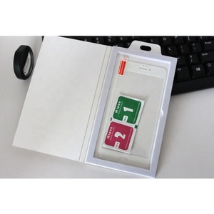 Boîte d'emballage en verre trempé pour <span class=keywords><strong>téléphone</strong></span> portable, avec insertion EVA, meilleure vente, - Product Image 1