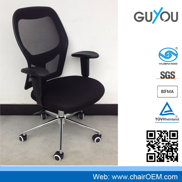 Y-1725 дизайн черного высокой спинкой сетки офисные кресла/хромированной стали офисные кресла