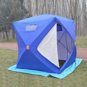 Poteau en fibre de verre chaud pour 4 personnes par temps froid pour tente de pêche de luxe pour homme - Product Image 1