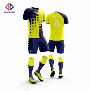 Hot Koop Hoge Kwaliteit Unisex Custom Voetbal Uniform Set