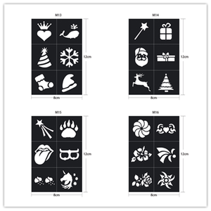 Art corporel de contes de fées et ensemble de tatouages scintillants tatouage temporaire pochoir au henné pour des expressions amusantes et créatives - Product Image 3