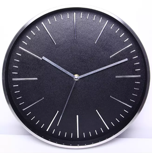 Toptan alüminyum Metal çerçeve modern tasarım kuvars pil kumandalı duvar saati ev dekoratif - Product Image 5