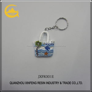 Mode haute qualité sac personnalisé conception vue <span class=keywords><strong>sur</strong></span> la <span class=keywords><strong>mer</strong></span> résine keychain souvenir articles - Product Image 1