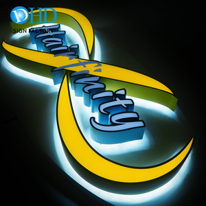 led box letter sign, resin light box sign letters, led outdoor light box letter