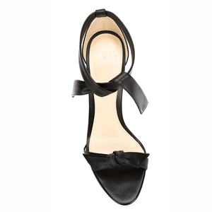 Sandales laconiques pour femmes Nouveau tendance Vente en gros personnalisé avec nœud papillon Fleurs Bride à la cheville 10cm de haut Talons fins à bout ouvert - Product Image 2