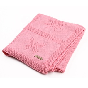 Giới Tính Trung Tính Quà Tặng Em Bé Tắm Dệt Kim Em Bé Chăn Afghanistan Với Hoa Văn Trái Tim Bướm - Product Image 6