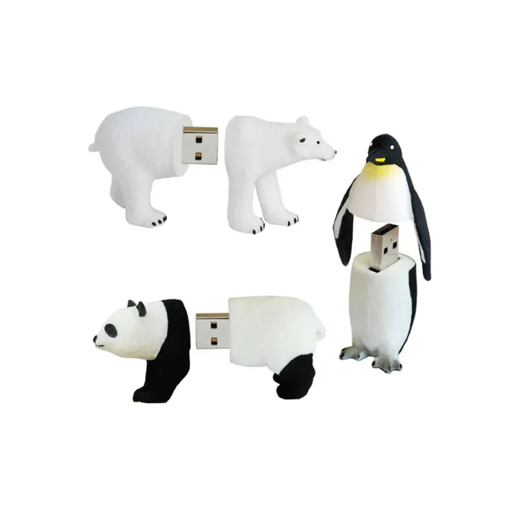 Unidad flash usb de oso polar, usb de oso polar, unidad usb con forma de oso