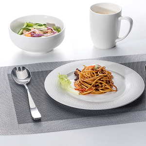 <strong>Modern</strong> Design Elegant Ceramic <strong>Dinnerware</strong>, Wholesale <strong>White</strong> <strong>Modern</strong> Food-Grade Opalware Dinner Set - Product Image 6