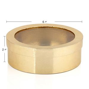 Quà Tặng Hoa Bao Bì Hộp Các Tông Tròn Với Nắp Đậy Kích Thước Lớn Màu Vàng Đồng Bằng Hat Kraft Giấy Bao Bì Ống Quà Tặng Hoa Bao Bì - Product Image 2