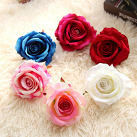 Fabricant en gros de têtes de fleurs artificielles en flanelle, simulation de rose