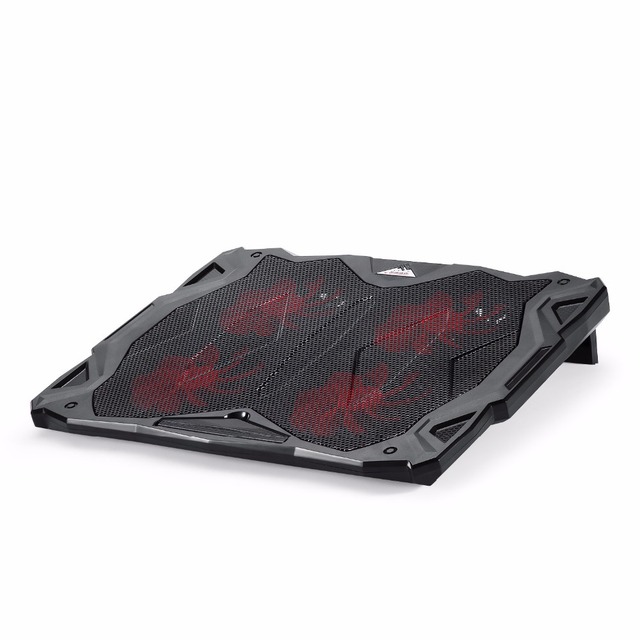 Cooling Pad for 15.6 - 17-Inch Laptops with Four 110mm Red LED Fans at 1100 RPM