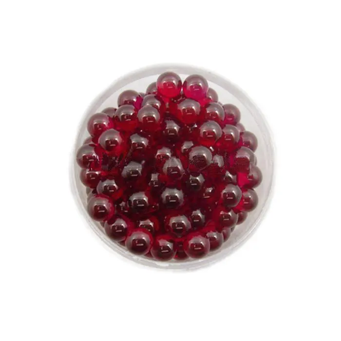 Laboratory Ruby 1ミリメートル2ミリメートル3ミリメートル4ミリメートルDeep Rose Red Hole Ball Bright Ball Color Red Corundum合成Solid Ball