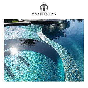 <span class=keywords><strong>Peinture</strong></span> en mosaïque de verre bleu faite à la main pour mosaïque de <span class=keywords><strong>piscine</strong></span> - Product Image 2