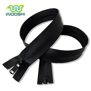 2024 High Quality Nylon Leather <strong>Jackets</strong> with Open-End Zipper Customized <strong>Silver</strong> Waterproof Plastic Fashionable Teeth Design - Product Image 2