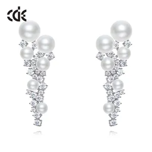 new style elegant freshwater pearl jhumke women earring