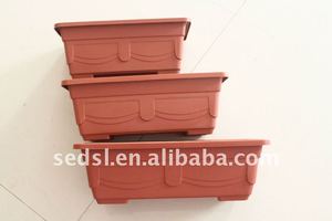 Hecho en China de venta al por mayor <span class=keywords><strong>Rectangular</strong></span> macetas de plástico grande cuenca para jardín y de parque público - Product Image 4