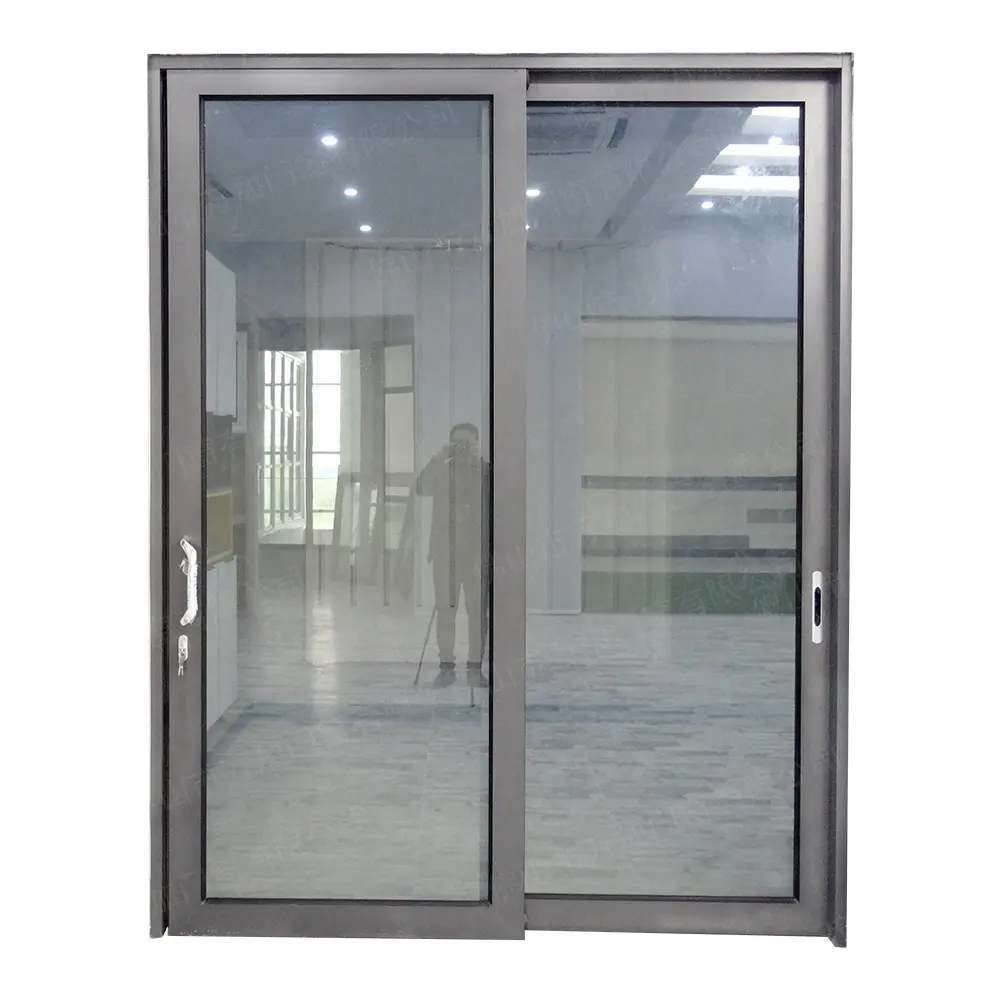 American Standard Balcony Soundproof Sliding Door Aluminium Sliding Glass Door