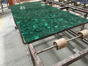 Naturel Semi <span class=keywords><strong>Pierre</strong></span> Précieuse <span class=keywords><strong>Malachite</strong></span> Carreaux de mur Pour Intérieur et Décoration pour <span class=keywords><strong>La</strong></span> Maison - Product Image 2