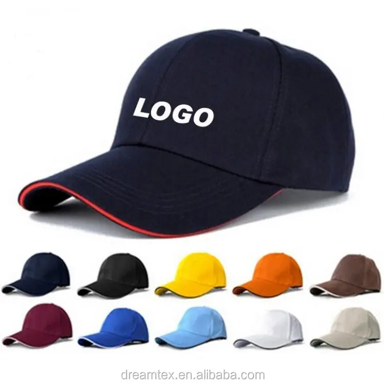 Goedkope Katoen 6 panel unisex Blank Baseball golf custom cap