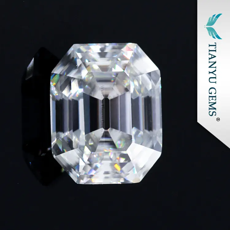 Tianyu คุณภาพสูง DEF สียุโรปเก่ายาวตัด Asscher Moissanite หลวมหิน 9 * * * * * * * 8 มิลลิเมตร