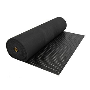 Diamond Plate Rubber PVC Flooring Rubber Matt black