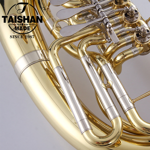 Eufonio in ottone laccato oro con 4 chiavi rotanti corpo baritono per strumenti a banda d'ottone - Product Image 5