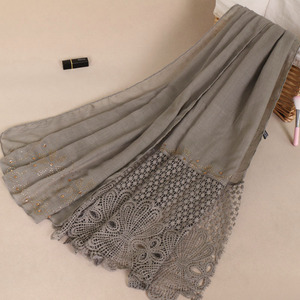 Cosum thời trang mới của phụ nữ hijab Bông Ren đầu khăn phong cách khăn cho phụ nữ - Product Image 6