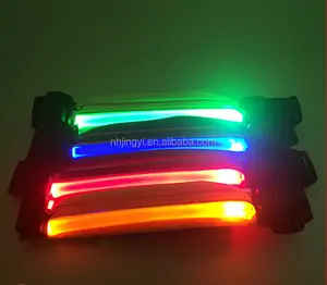 Светодиодный светоотражающий поясной USB Перезаряжаемый цветной эластичный ремень для бега