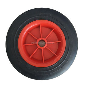 <span class=keywords><strong>10x2</strong></span> roue en caoutchouc solide avec moyeu en plastique - Product Image 4