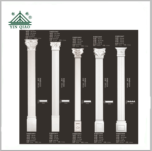 Water Proof Buiten Decoratie Wit Glasvezel Beton Cement Vierkante Romeinse Kolom Pijlers - Product Image 3