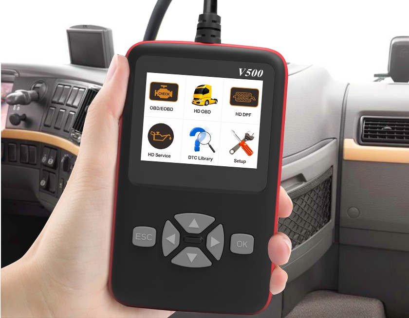 Скидка! Легко использовать V500 Obd2 24 OBD сканер автомобиля мультибрендовый сканер дизель obd 2 Авто сканер OEM завод!
