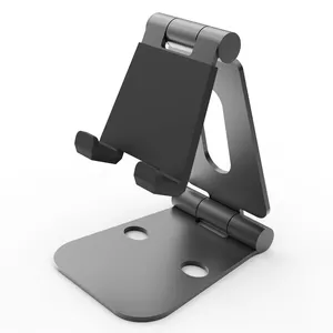 Aluminum ergonomic flexible adjustable multi angle hand free table tablet holder stand for iPhone 8 8 plus X iPad holder stand