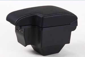 Daiao DA-5981 Line7<span class=keywords><strong>สี</strong></span><span class=keywords><strong>ดำ</strong></span> USB Mitsubishi <span class=keywords><strong>attrage</strong></span> Mirage ที่เก็บของกล่องหนัง PU ที่วางแก้วตรงกลางเป็นที่วางแก้วภายในรถ - Product Image 5