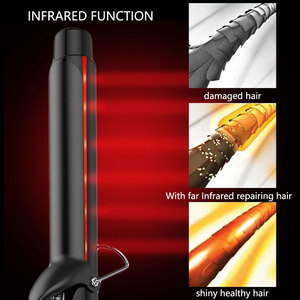 2023 OEM Locken wickler Wellig 450 Grad Professional Curl Tong <span class=keywords><strong>Wand</strong></span> Infrarot Lockens tab Haar Locken wickler