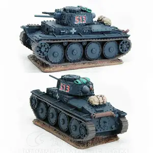 New style resin tank model cartoon panzer statue collection