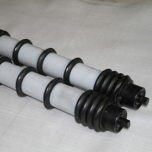 6 Inch Dia PU Conveyor <strong>Return</strong> Urethane Comb Rubber Conveyor <strong>Roller</strong>