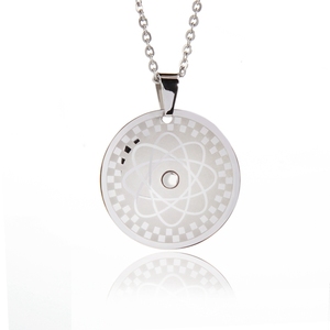 Lượng Tử Năng Lượng Mặt Dây Chuyền Tùy Chỉnh Thép Không Gỉ Sun Flower Pendant